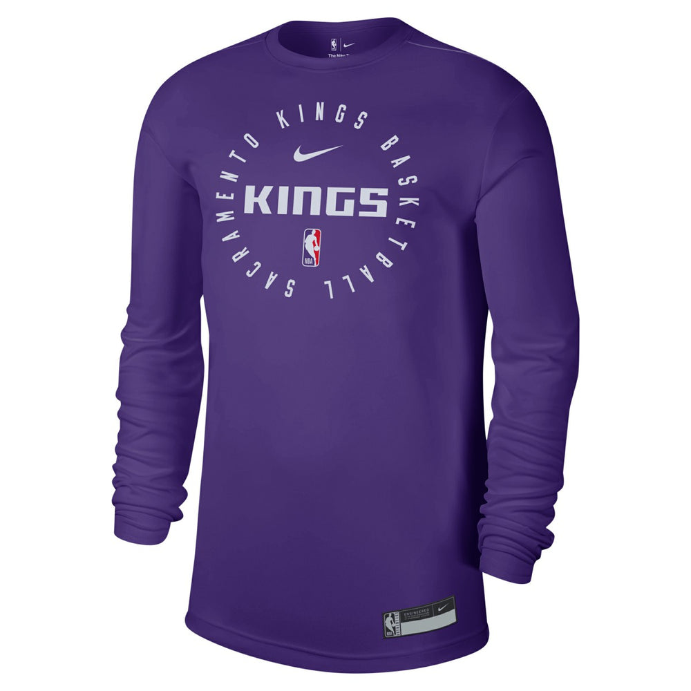 Nike - Sacramento Kings 2024/25 Legend On-Court Practice Long Sleeve T-Shirt - Purple