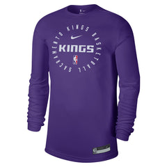 Nike - Sacramento Kings 2024/25 Legend On-Court Practice Long Sleeve T-Shirt - Purple