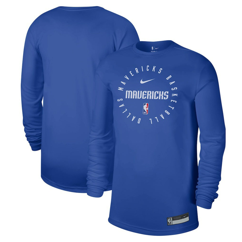 Nike - Dallas Mavericks 2024/25 Legend On-Court Practice Long Sleeve T-Shirt - Blue