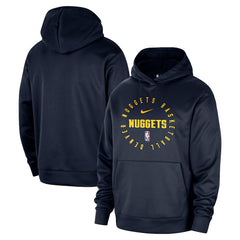 Nike - Denver Nuggets 2024/25 Spotlight On-Court Practice Performance Pullover Hoodie - Navy
