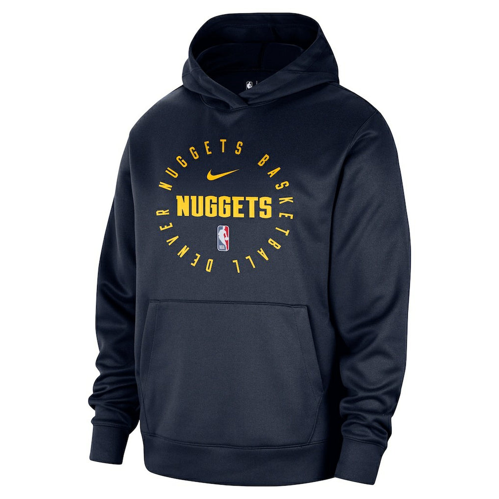 Nike - Denver Nuggets 2024/25 Spotlight On-Court Practice Performance Pullover Hoodie - Navy