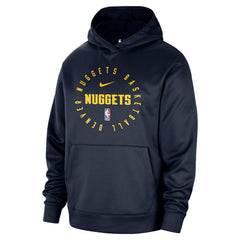 Nike - Denver Nuggets 2024/25 Spotlight On-Court Practice Performance Pullover Hoodie - Navy