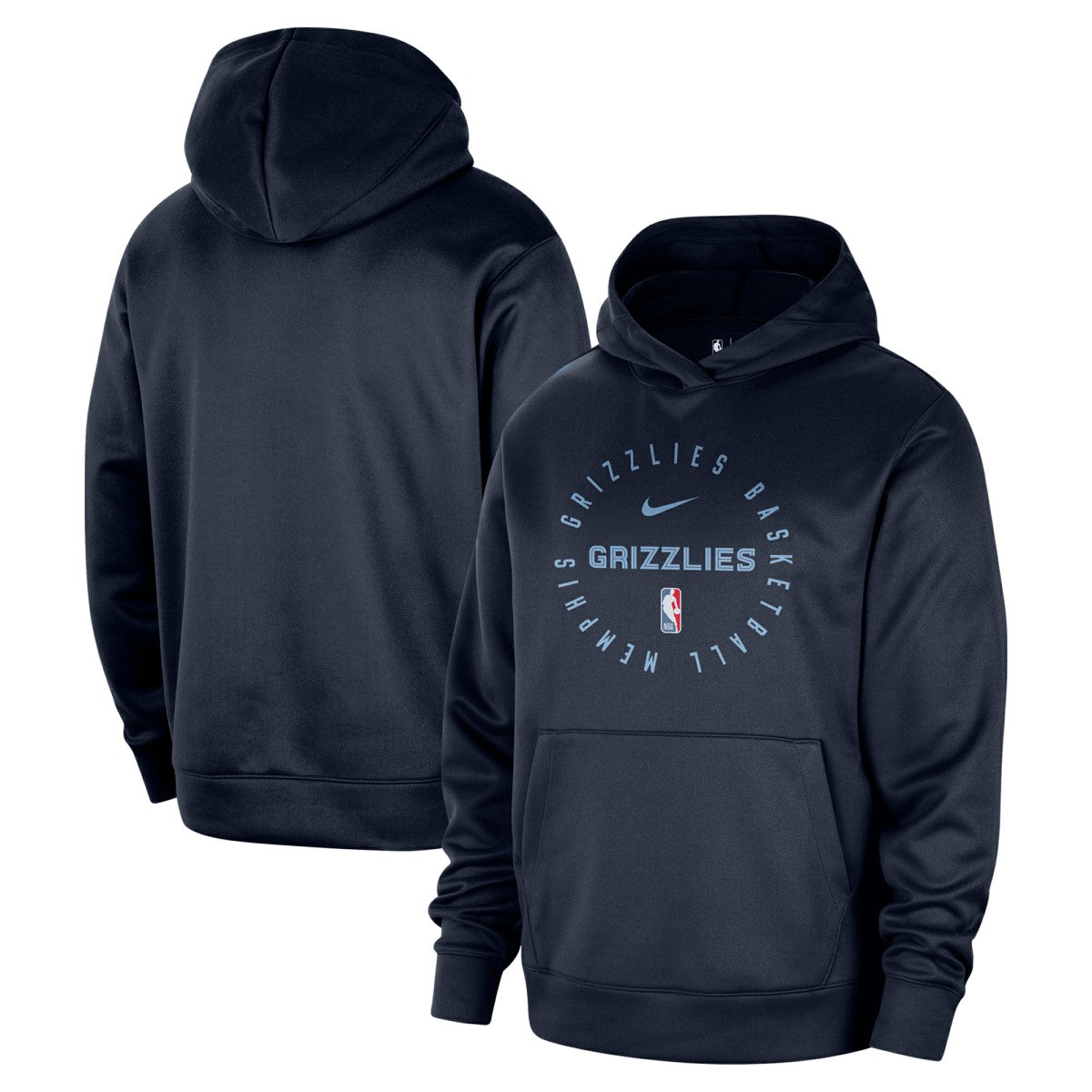 Nike - Memphis Grizzlies 2024/25 Spotlight On-Court Practice Performance Pullover Hoodie - Navy
