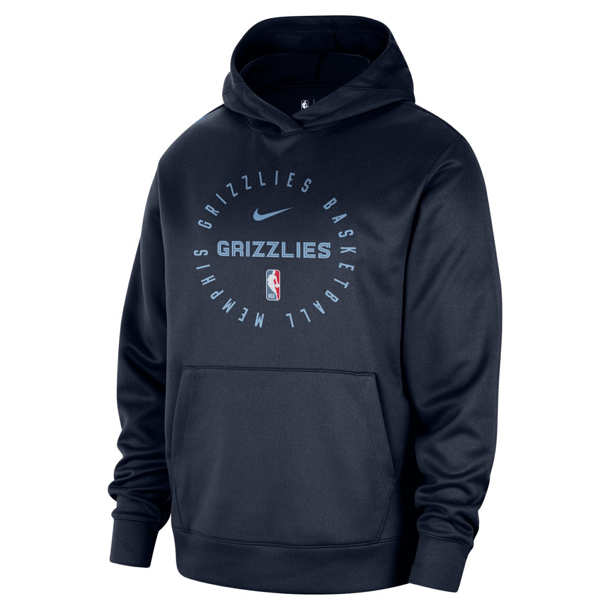 Nike - Memphis Grizzlies 2024/25 Spotlight On-Court Practice Performance Pullover Hoodie - Navy