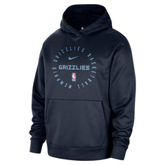 Nike - Memphis Grizzlies 2024/25 Spotlight On-Court Practice Performance Pullover Hoodie - Navy