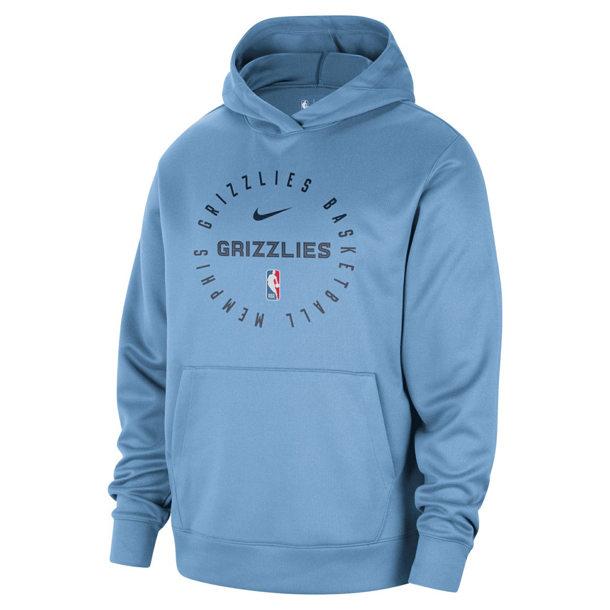 Nike - Memphis Grizzlies 2024/25 Spotlight On-Court Practice Performance Pullover Hoodie - Light Blue
