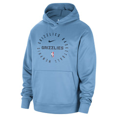 Nike - Memphis Grizzlies 2024/25 Spotlight On-Court Practice Performance Pullover Hoodie - Light Blue