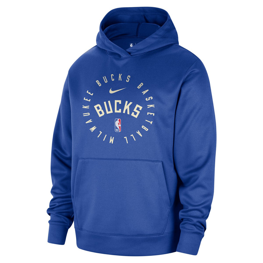 Nike - Milwaukee Bucks 2024/25 Spotlight On-Court Practice Performance Pullover Hoodie - Royal