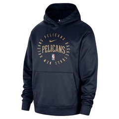 Nike - New Orleans Pelicans 2024/25 Spotlight On-Court Practice Performance Pullover Hoodie - Navy