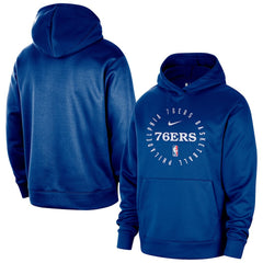 Nike - Philadelphia 76ers 2024/25 Spotlight On-Court Practice Performance Pullover Hoodie - Royal