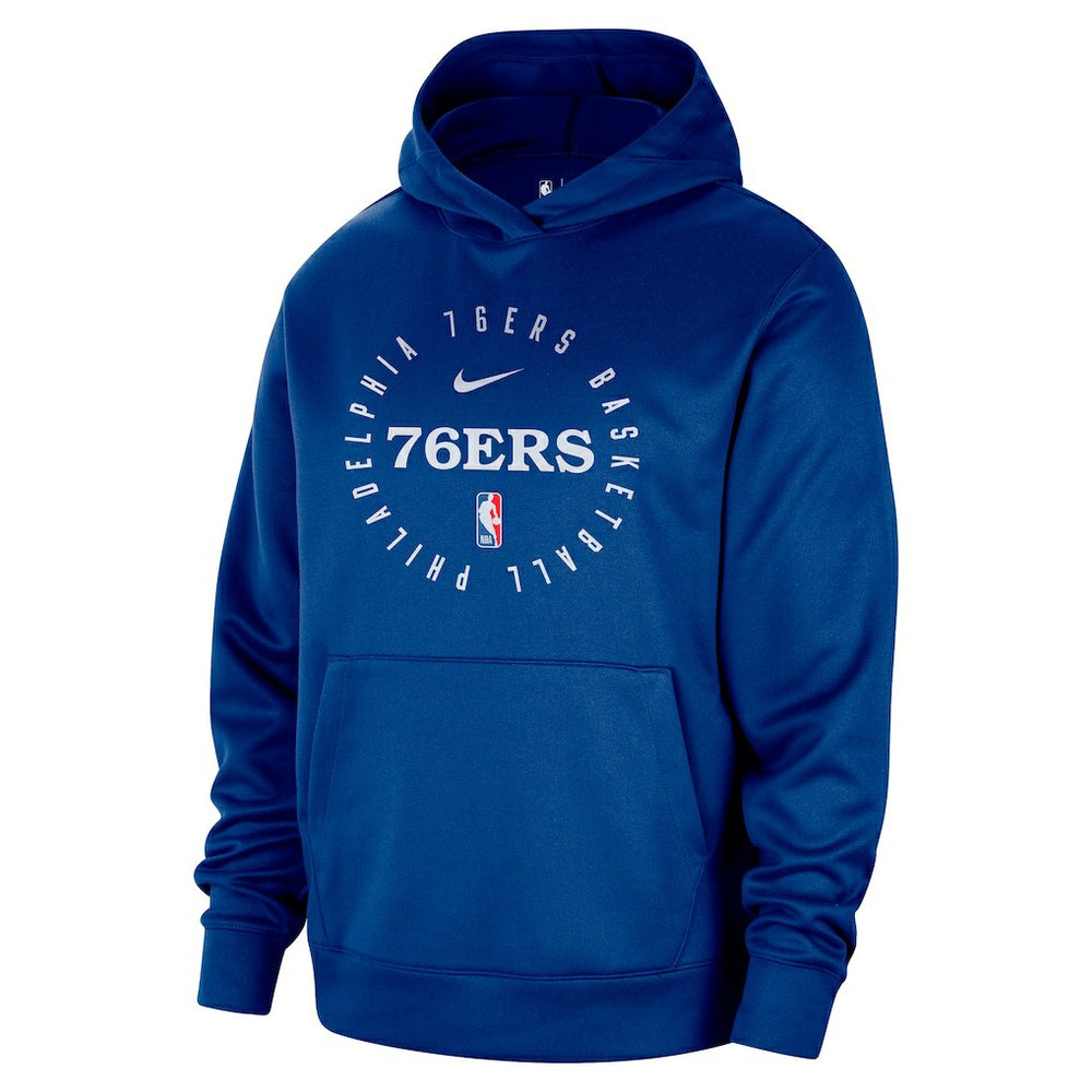 Nike - Philadelphia 76ers 2024/25 Spotlight On-Court Practice Performance Pullover Hoodie - Royal