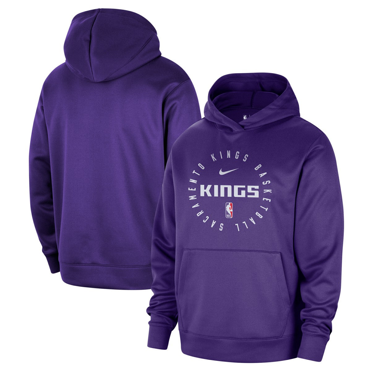 Nike - Sacramento Kings 2024/25 Spotlight On-Court Practice Performance Pullover Hoodie - Purple