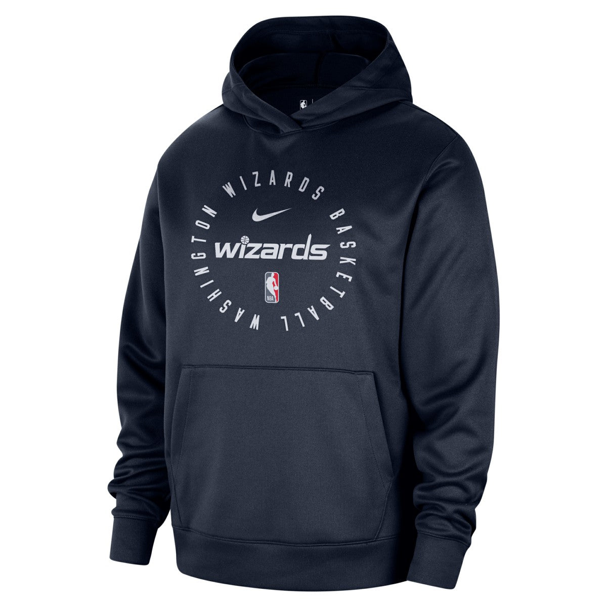 Nike - Washington Wizards 2024/25 Spotlight On-Court Practice Performance Pullover Hoodie - Navy