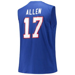 Josh Allen Buffalo Bills Big & Tall Muscle Tank Top Royal - Fanatics