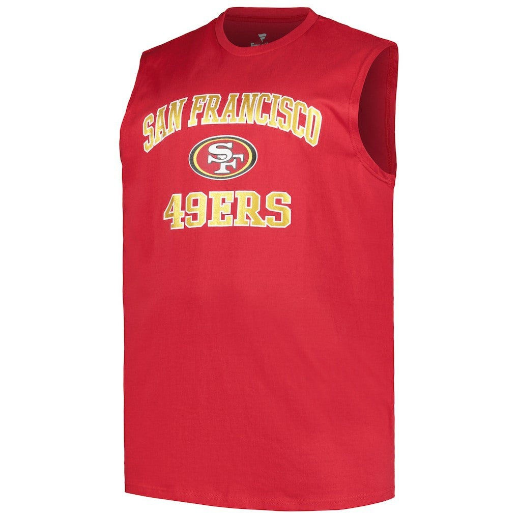 Christian McCaffrey San Francisco 49ers Big & Tall Muscle Tank Top Scarlet - Fanatics