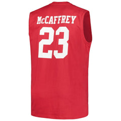 Christian McCaffrey San Francisco 49ers Big & Tall Muscle Tank Top Scarlet - Fanatics