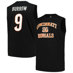 Joe Burrow Cincinnati Bengals Big & Tall Muscle Tank Top Black - Fanatics