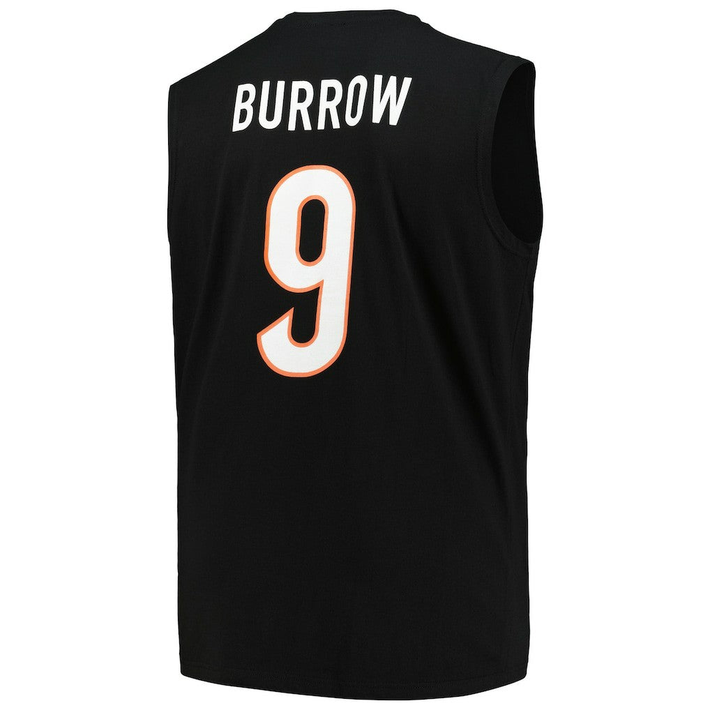 Joe Burrow Cincinnati Bengals Big & Tall Muscle Tank Top Black - Fanatics