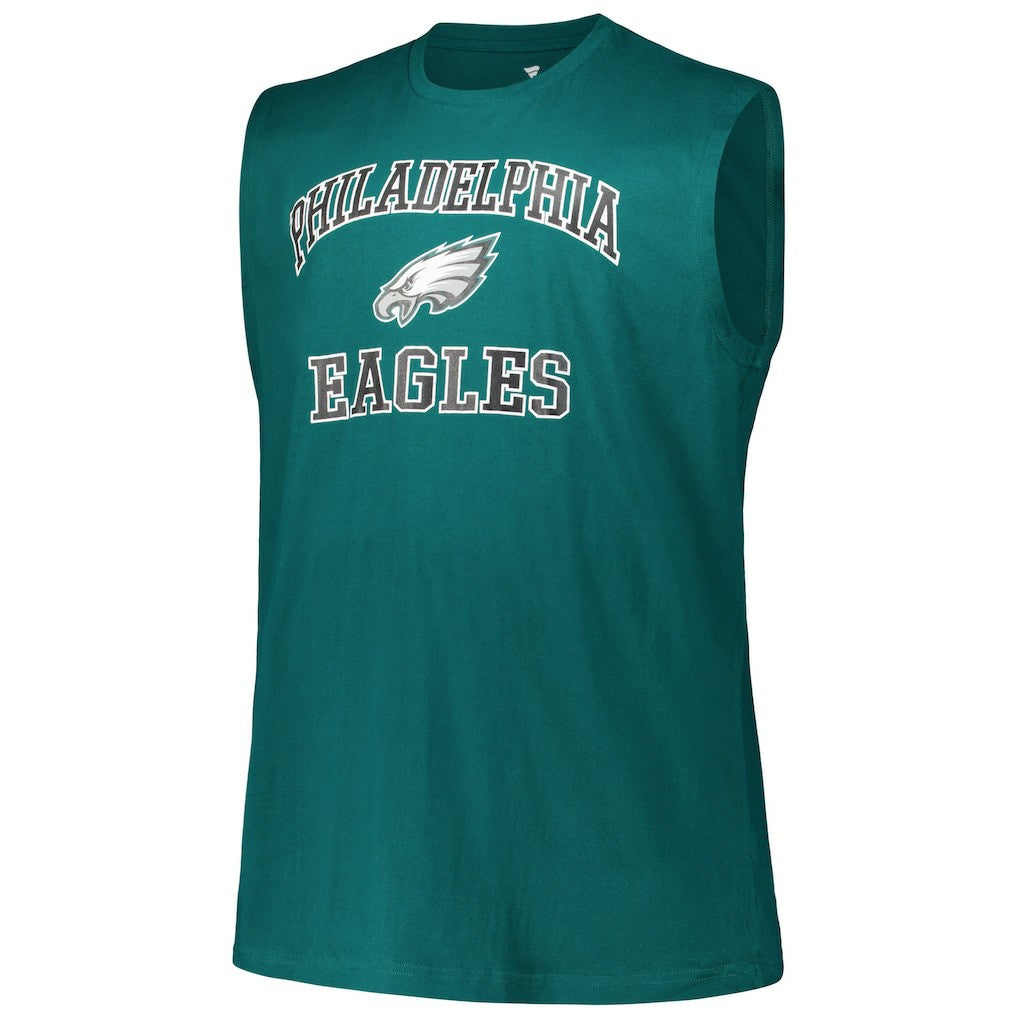 Jalen Hurts Philadelphia Eagles Big & Tall Muscle Tank Top Midnight Green - Fanatics