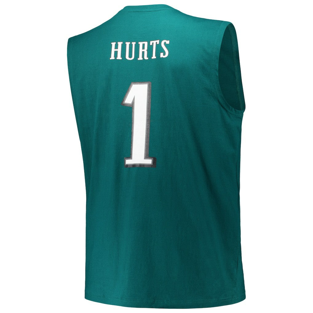 Jalen Hurts Philadelphia Eagles Big & Tall Muscle Tank Top Midnight Green - Fanatics