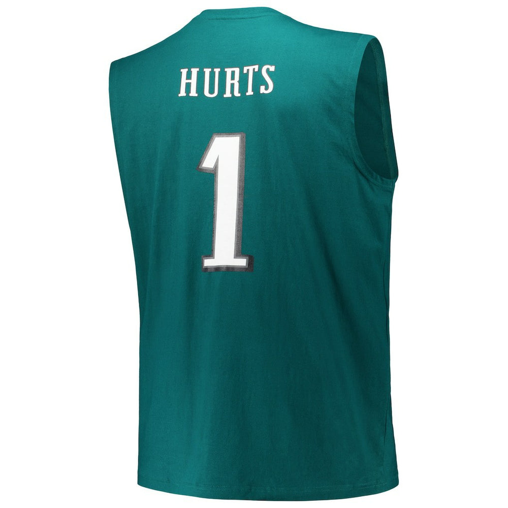 Jalen Hurts Philadelphia Eagles Big & Tall Muscle Tank Top Midnight Green - Fanatics