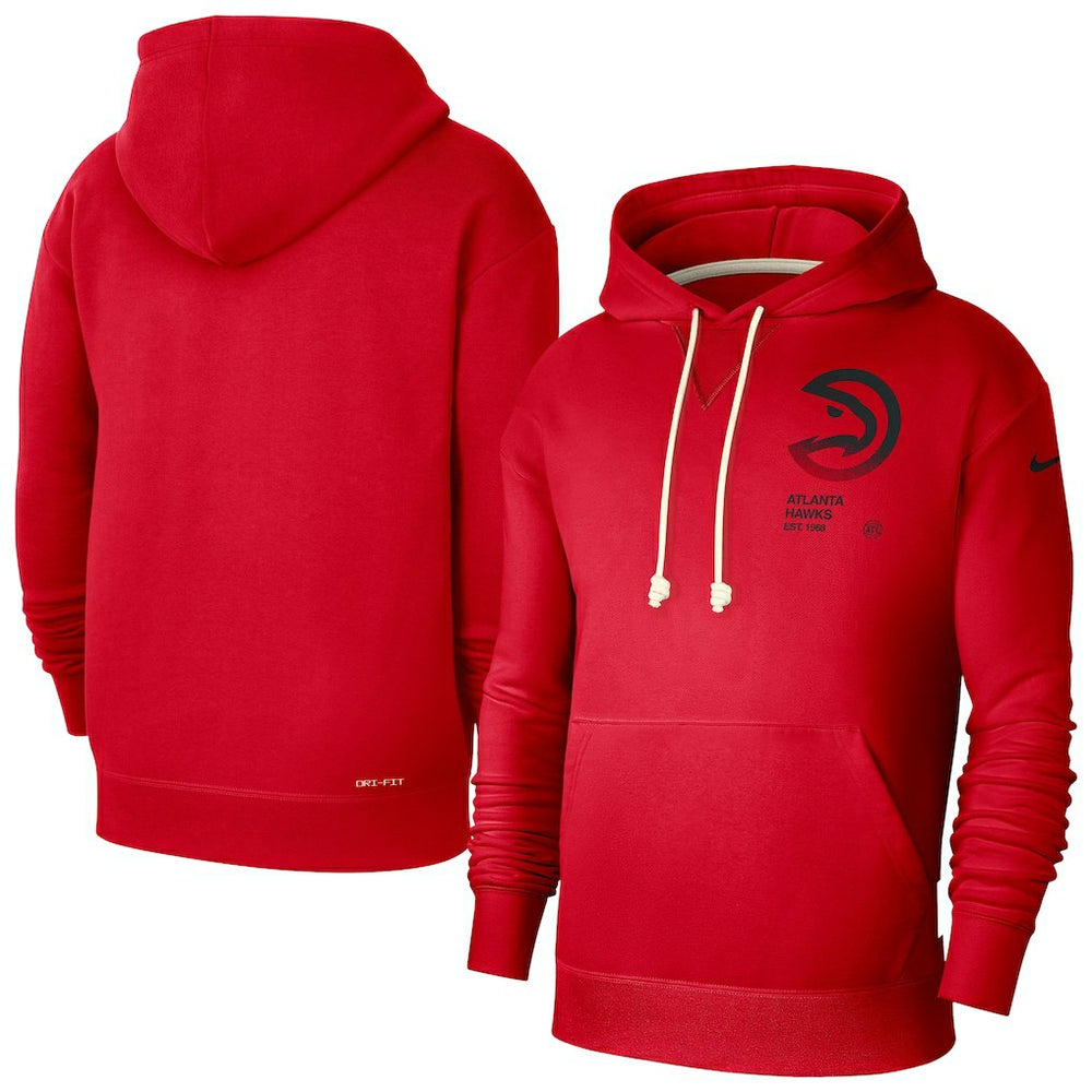 Nike - Atlanta Hawks Courtside Standard Issue Premium Performance Pullover Hoodie - Red