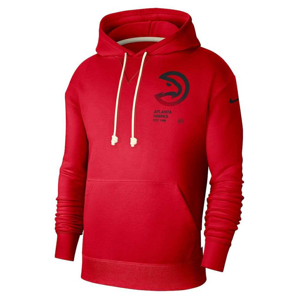 Nike - Atlanta Hawks Courtside Standard Issue Premium Performance Pullover Hoodie - Red