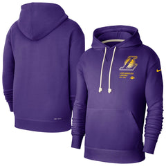 Nike - Los Angeles Lakers Courtside Standard Issue Premium Performance Pullover Hoodie - Purple