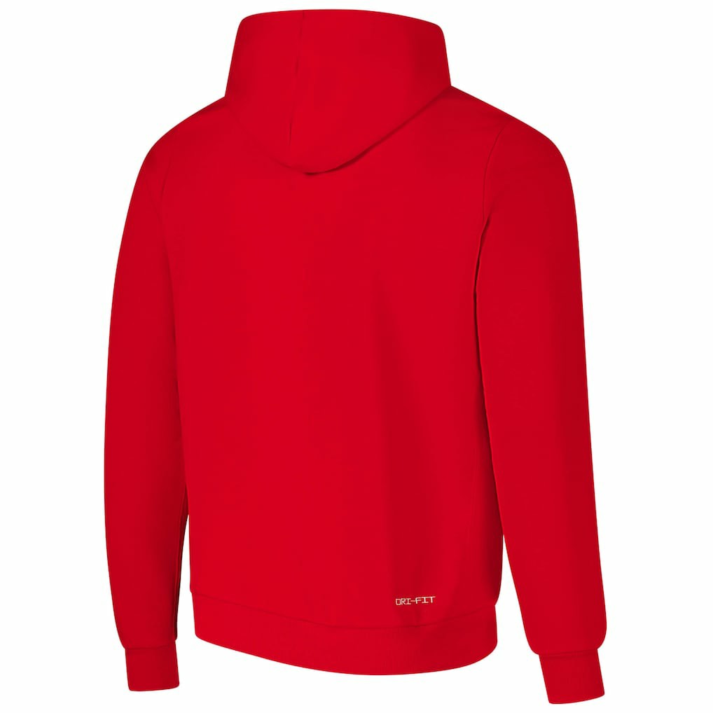 Nike - Chicago Bulls Courtside Standard Issue Premium Performance Pullover Hoodie - Red