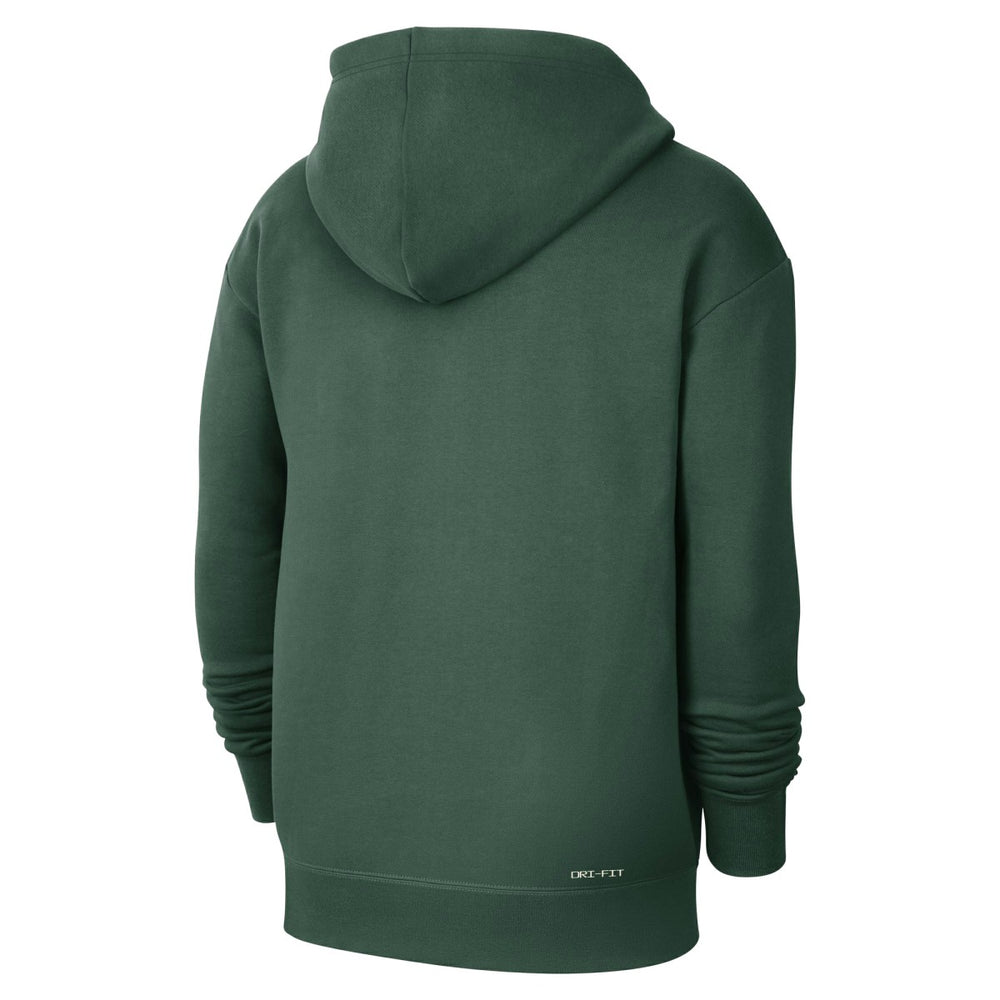 Nike - Milwaukee Bucks Courtside Standard Issue Premium Performance Pullover Hoodie - Hunter Green