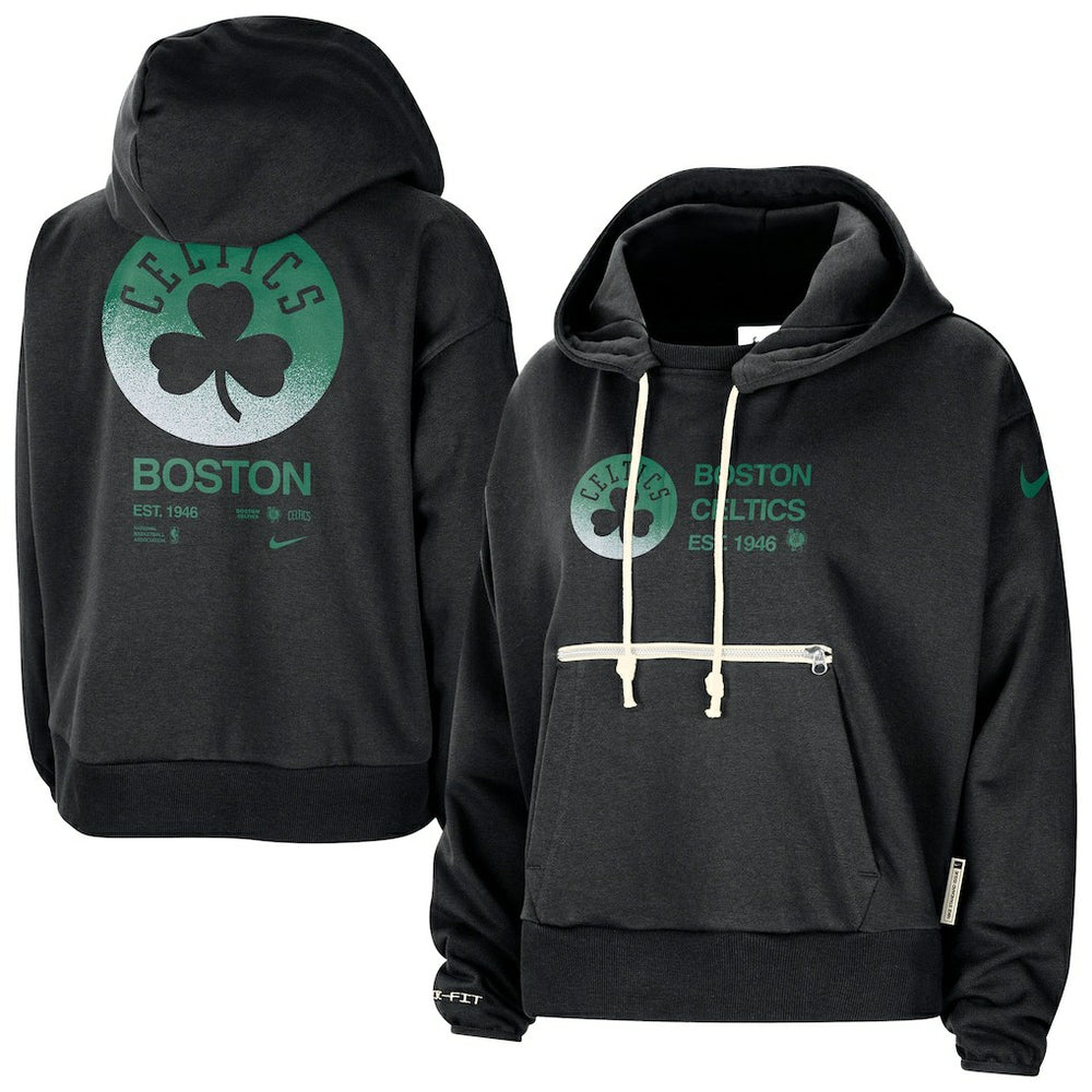Nike - Boston Celtics Women's Courtside Standard Issue Performance Pullover Hoodie - Black