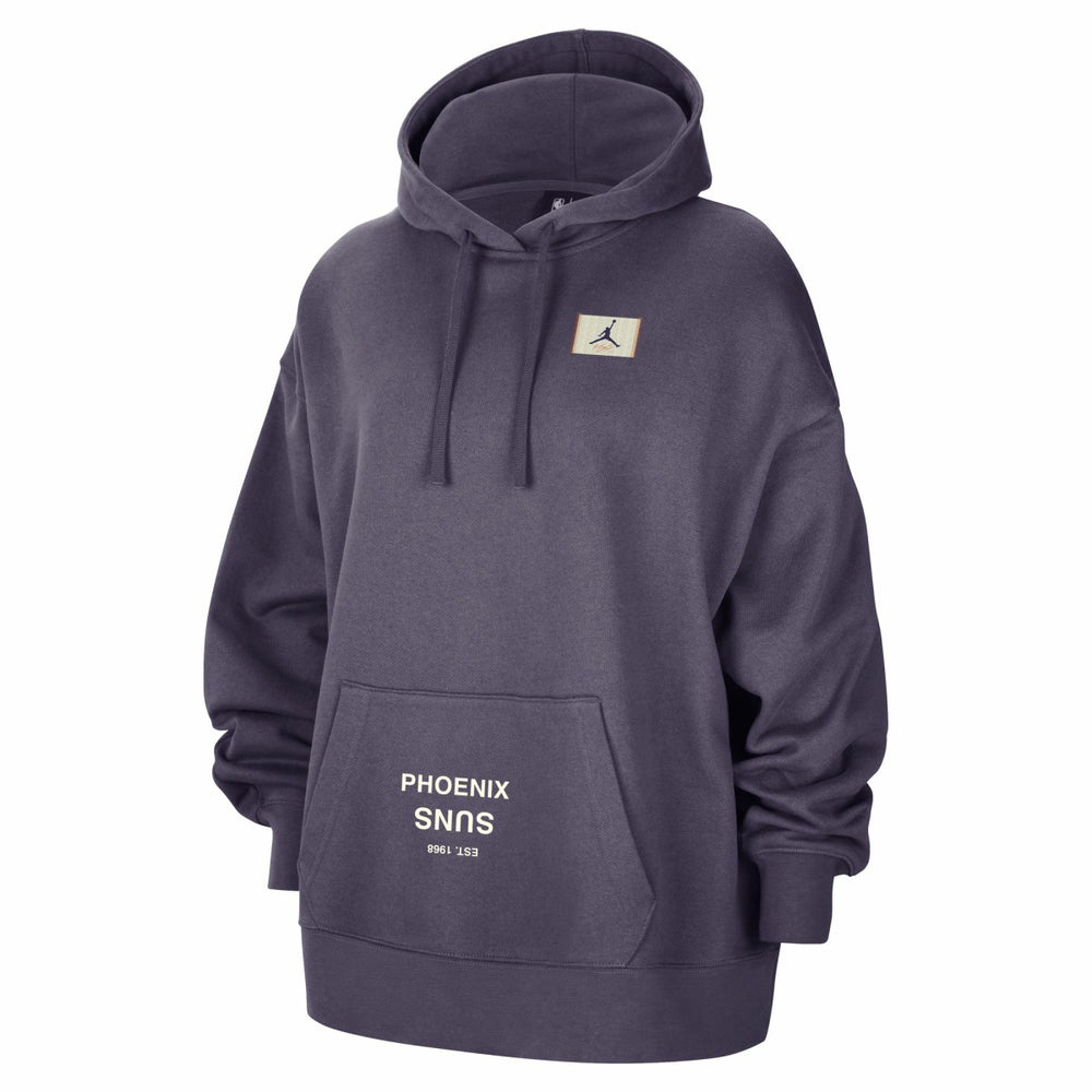 NBA - Phoenix Suns Jordan Brand Women's Courtside Statement Edition Oversized Pullover Hoodie - Purple