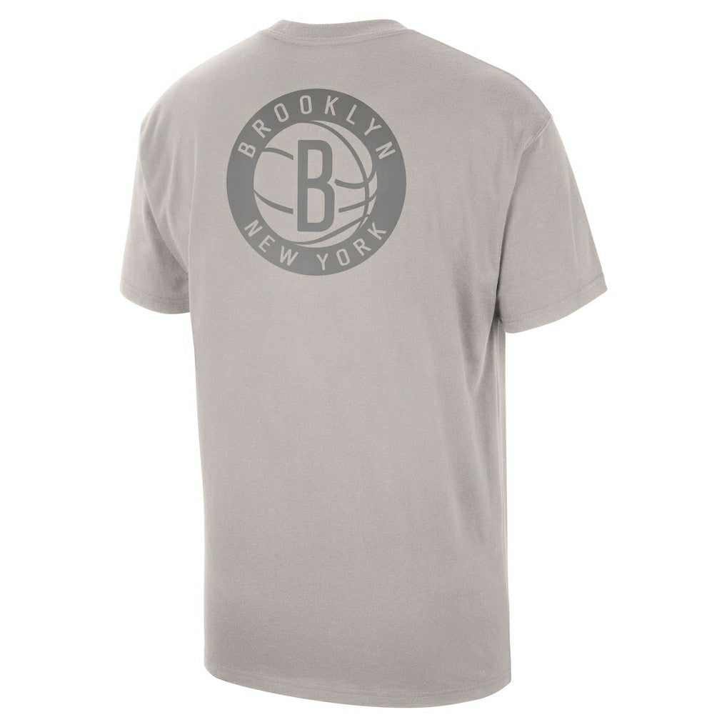 NBA - Brooklyn Nets Jordan Brand Statement Edition Jumpman Flight Heavyweight T-Shirt - Stone