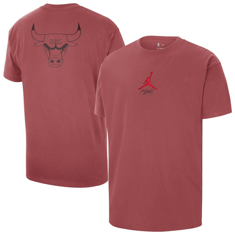 NBA - Chicago Bulls Jordan Brand Statement Edition Jumpman Flight Heavyweight T-Shirt - Red