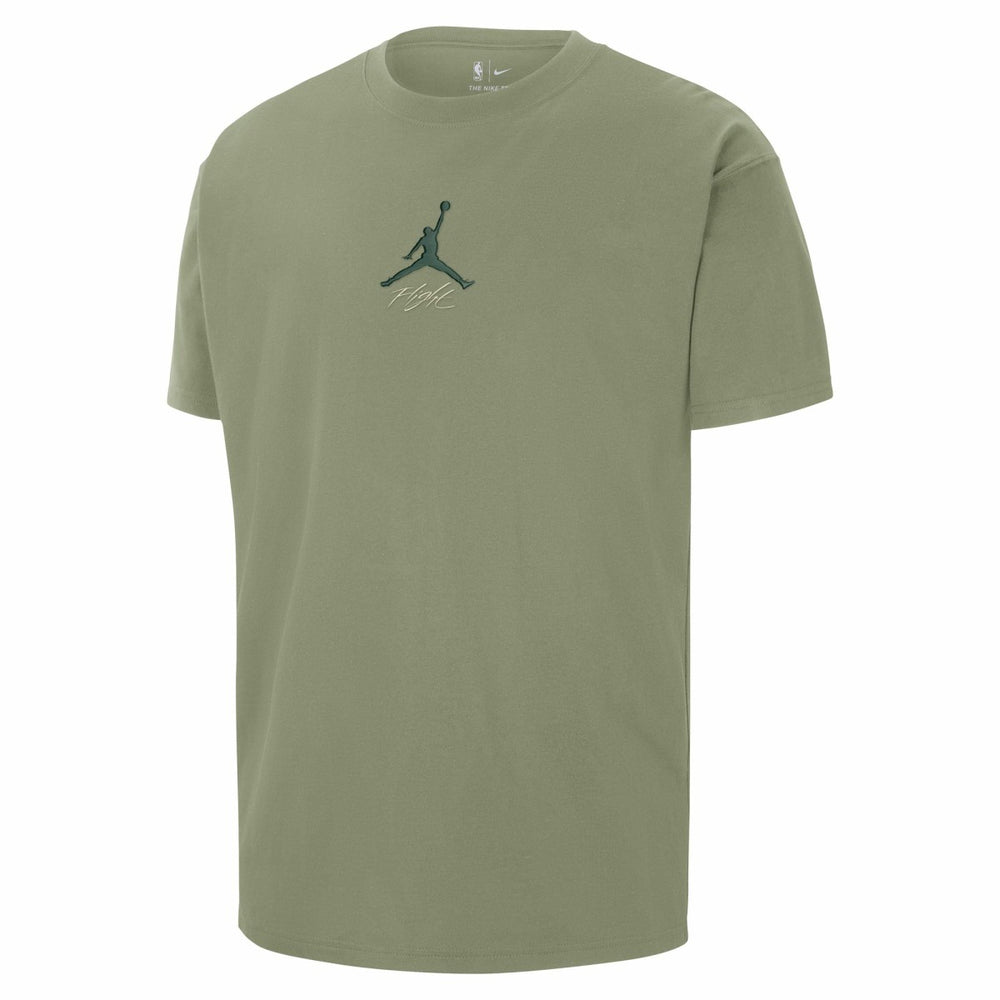 NBA - Milwaukee Bucks Jordan Brand Statement Edition Jumpman Flight Heavyweight T-Shirt - Green
