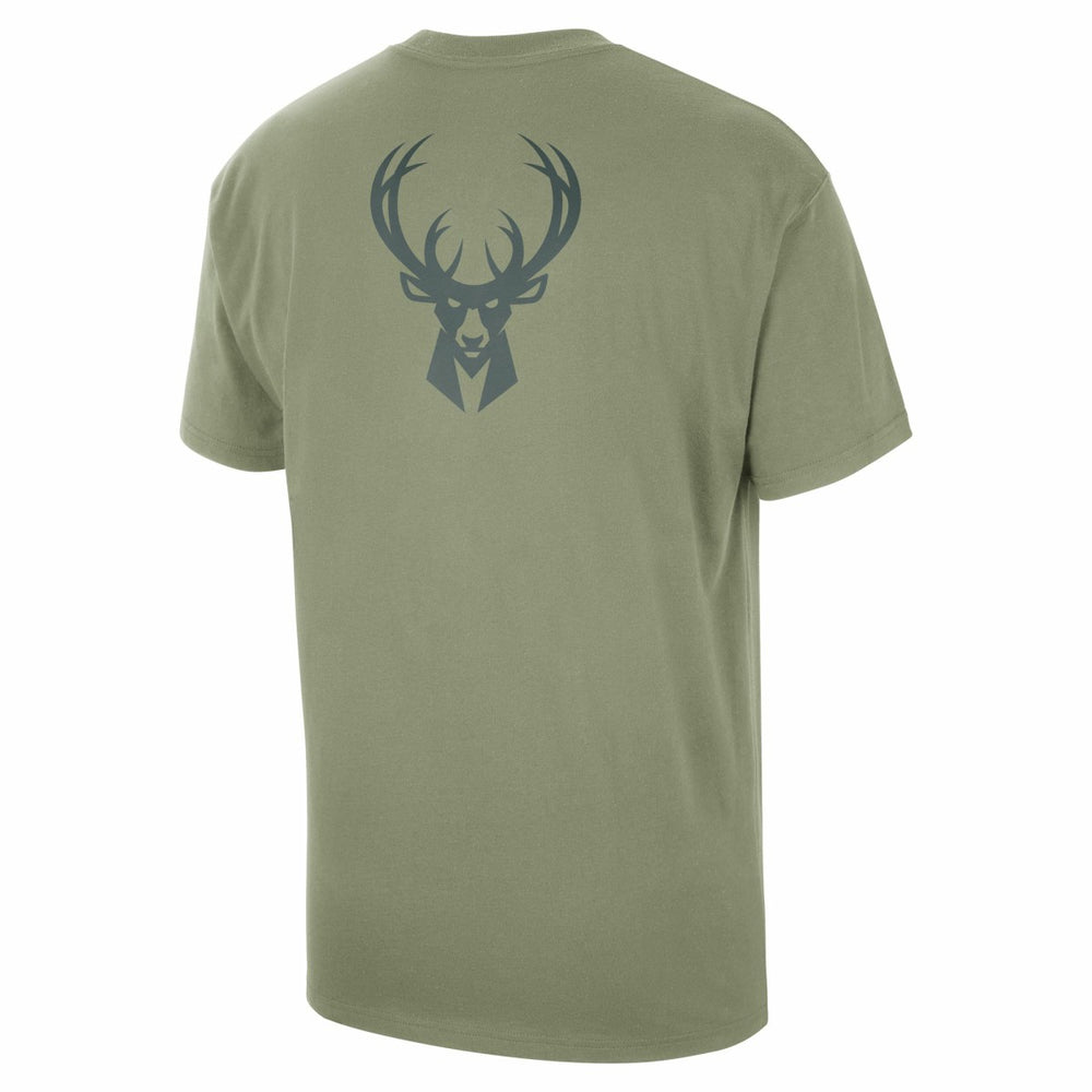 NBA - Milwaukee Bucks Jordan Brand Statement Edition Jumpman Flight Heavyweight T-Shirt - Green