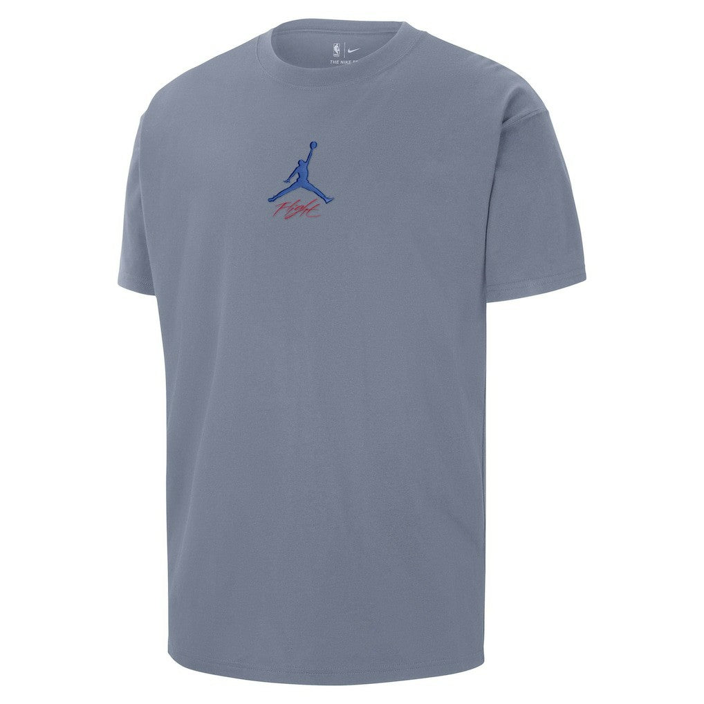 NBA - Philadelphia 76ers Jordan Brand Statement Edition Jumpman Flight Heavyweight T-Shirt - Blue