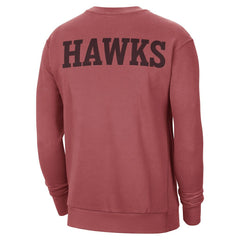 NBA - Atlanta Hawks Jordan Brand Courtside Statement Edition Heavyweight Pullover Sweatshirt - Red
