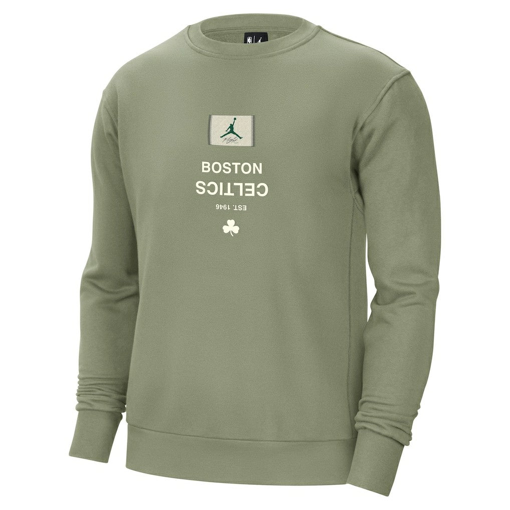 NBA - Boston Celtics Jordan Brand Courtside Statement Edition Heavyweight Pullover Sweatshirt - Green