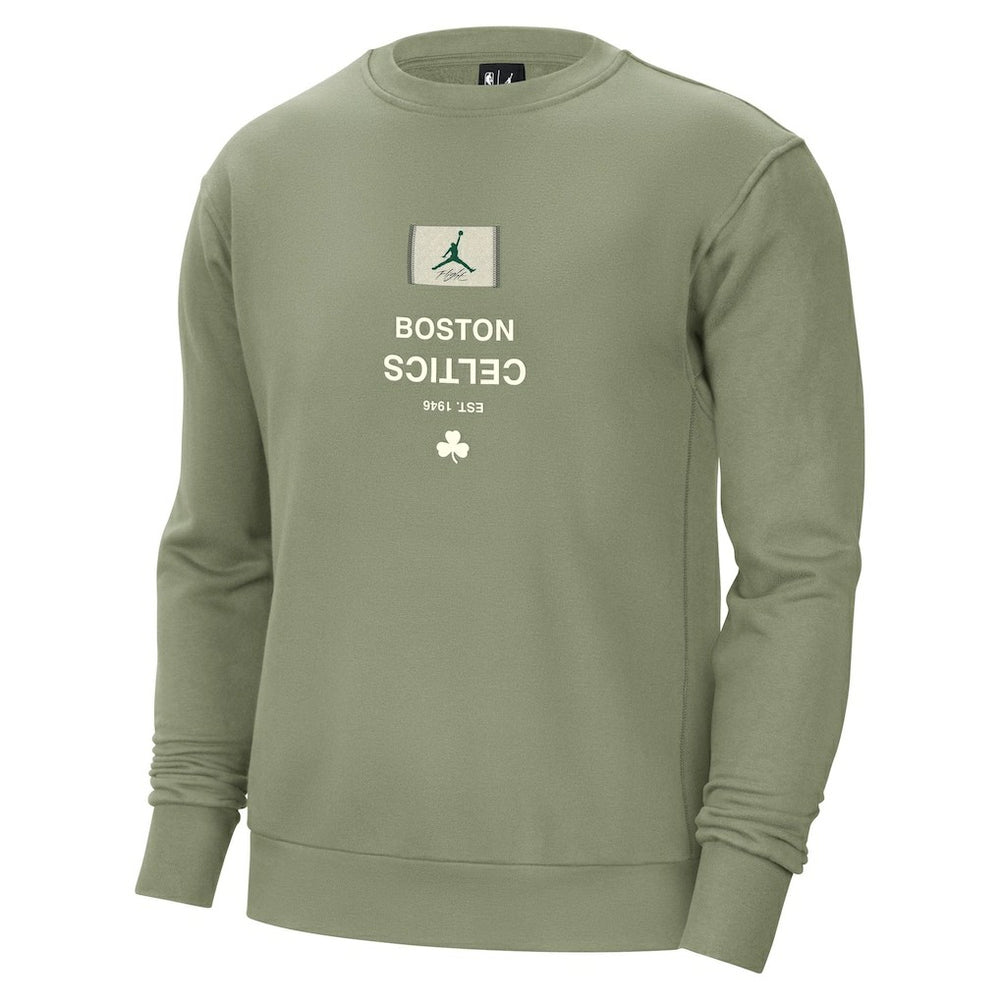 NBA - Boston Celtics Jordan Brand Courtside Statement Edition Heavyweight Pullover Sweatshirt - Green
