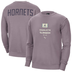 NBA - Charlotte Hornets Jordan Brand Courtside Statement Edition Heavyweight Pullover Sweatshirt - Purple