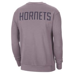NBA - Charlotte Hornets Jordan Brand Courtside Statement Edition Heavyweight Pullover Sweatshirt - Purple