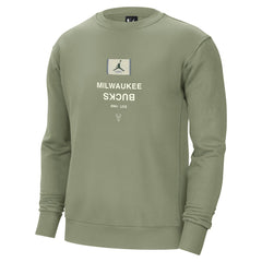 NBA - Milwaukee Bucks Jordan Brand Courtside Statement Edition Heavyweight Pullover Sweatshirt - Green
