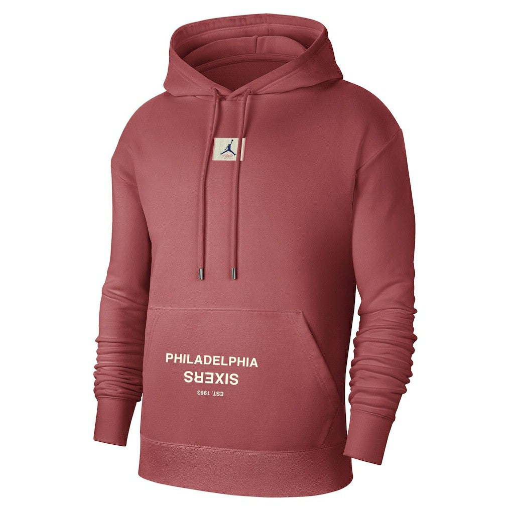 NBA - Philadelphia 76ers Jordan Brand Courtside Statement Edition Pullover Hoodie - Red