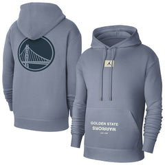 NBA - Golden State Warriors Jordan Brand Courtside Statement Edition Pullover Hoodie - Gray