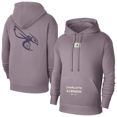 NBA - Charlotte Hornets Jordan Brand Courtside Statement Edition Pullover Hoodie - Purple