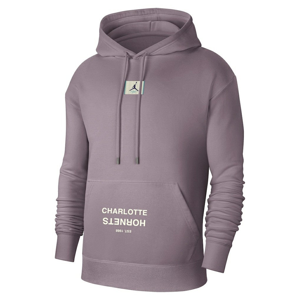 NBA - Charlotte Hornets Jordan Brand Courtside Statement Edition Pullover Hoodie - Purple