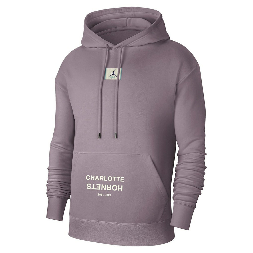 NBA - Charlotte Hornets Jordan Brand Courtside Statement Edition Pullover Hoodie - Purple