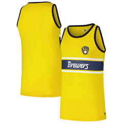Milwaukee Brewers New Era Jersey Ringer Tank Top discount