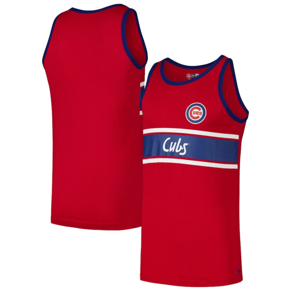 Chicago Cubs New Era Jersey Ringer Tank Top On Sale